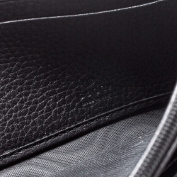 مملوكة مسبقًا محفظة غوتشي قلاب كونتيننتال سوهو جلد سوداء