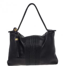 Pre Owned Gucci Leather Braided  Limited Edition Tote