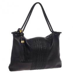 Pre Owned Gucci Leather Braided  Limited Edition Tote