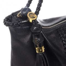 Pre Owned Gucci Leather Braided  Limited Edition Tote