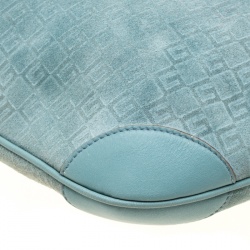 Pre Owned حقيبة غوتشي جلد نوبك زرقاءG فاتحة