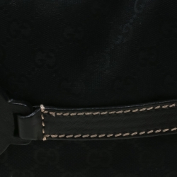 Pre Owned Gucci Black GG Canvas Royal Hobo