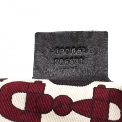 مملوكة مسبقًا حقيبة غوتشي متوسطة هيستريا جلد بنية داكنة