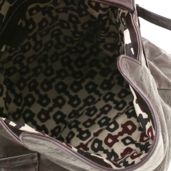 مملوكة مسبقًا حقيبة غوتشي متوسطة هيستريا جلد بنية داكنة