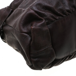 مملوكة مسبقًا حقيبة غوتشي متوسطة هيستريا جلد بنية داكنة