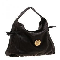 مملوكة مسبقًا حقيبة غوتشي متوسطة هيستريا جلد بنية داكنة