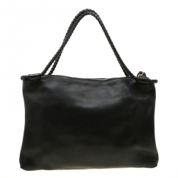 مملوكة مسبقًا Gucci Black Leather Medium Handmade Shoulder Bag
