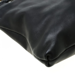 مملوكة مسبقًا Gucci Black Leather Medium Handmade Shoulder Bag