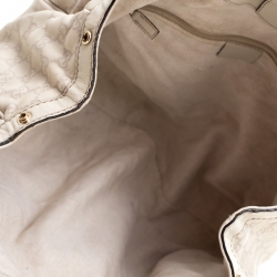 مملوكة مسبقًا حقيبة يد غوتشي سوكي متوسطة جلد غوتشيسيما بيج