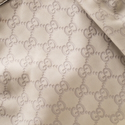 مملوكة مسبقًا حقيبة يد غوتشي سوكي متوسطة جلد غوتشيسيما بيج