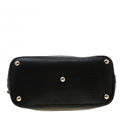 Pre Owned Gucci Beige/Green GG Canvas and Leather Charm Dome Satchel