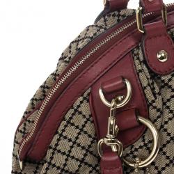 مملوكة مسبقًا Gucci Diamante Canvas Sukey Dome Bag