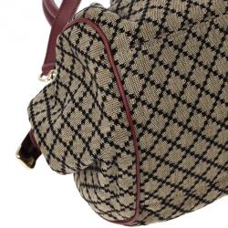 مملوكة مسبقًا Gucci Diamante Canvas Sukey Dome Bag