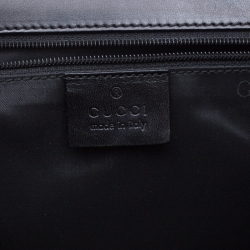 Pre Owned Gucci Black Nylon Frame Tote