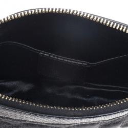 Pre Owned Gucci Black Signature “GG” Canvas Chain Link Pochette