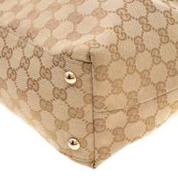 مملوكة مسبقًا حقيبة غوتشي شراشيب هورسبيت كانفاس GG بيج