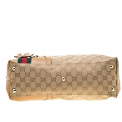 مملوكة مسبقًا حقيبة غوتشي شراشيب هورسبيت كانفاس GG بيج