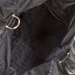 مملوكة مسبقًا Gucci Black Leather Large Hysteria Hobo