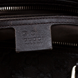 Pre Owned Gucci Dark Brown Guccissima Leather Medium Joy Boston Bag