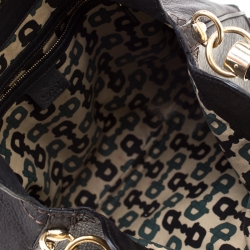 Pre Owned Gucci Black Leather Medium Babouska Indy Hobo