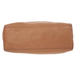 Pre Owned Gucci Soho Medium Tan Leather Tote