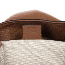 Pre Owned Gucci Soho Medium Tan Leather Tote