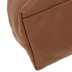 Pre Owned Gucci Soho Medium Tan Leather Tote