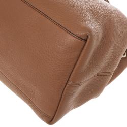 Pre Owned Gucci Soho Medium Tan Leather Tote