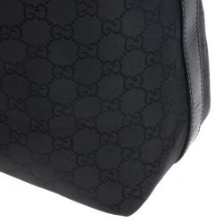 Pre Owned Gucci Original Black GG Canvas Hobo