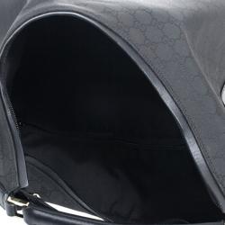 Pre Owned Gucci Original Black GG Canvas Hobo