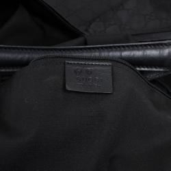 Pre Owned Gucci Original Black GG Canvas Hobo
