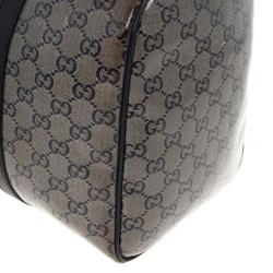 مملوكة مسبقًا Gucci Grey Crystal Lame Joy Boston Satchel