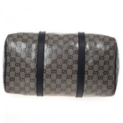 مملوكة مسبقًا Gucci Grey Crystal Lame Joy Boston Satchel