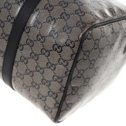 مملوكة مسبقًا Gucci Grey Crystal Lame Joy Boston Satchel