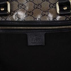 مملوكة مسبقًا Gucci Grey Crystal Lame Joy Boston Satchel