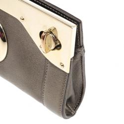 Pre Owned Gucci GG Metallic Starlight Clutch