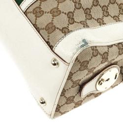 Gucci Monogram Canvas Web Detail Briefcase