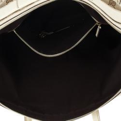 Gucci Monogram Canvas Web Detail Briefcase