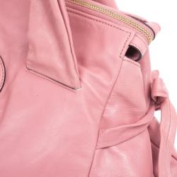 Pre Owned Gucci Pink Leather ‘Hysteria’ Large Tote