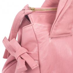 Pre Owned Gucci Pink Leather ‘Hysteria’ Large Tote