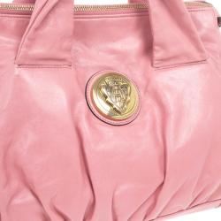 Pre Owned Gucci Pink Leather ‘Hysteria’ Large Tote