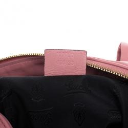 Pre Owned Gucci Pink Leather ‘Hysteria’ Large Tote