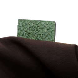 مملوكة مسبقًا Gucci Green Leather Anita Bamboo Hobo