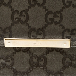 Gucci Metallic Grey Guccissima Leather Compact Wallet