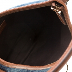 Gucci Denim Abbey Medium D-Ring Hobo Bag