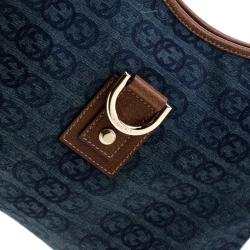 Gucci Denim Abbey Medium D-Ring Hobo Bag