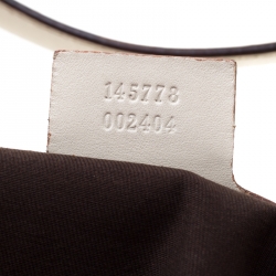 مملوكة مسبقًا حقيبة غوتشي جاكي جلد كريمي غوتشيسيما متوسطة