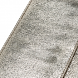 مملوكة مسبقًا Gucci Metallic Gold Leather Interlocking GG Logo Continental Flap Wallet