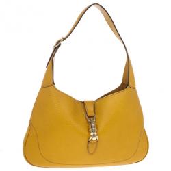 مملوكة مسبقًا Gucci Mustard Medium Jackie O Shoulder Bag