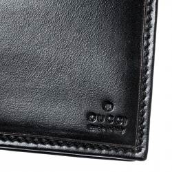 Gucci Beige/Black GG Canvas and Leather Wallet